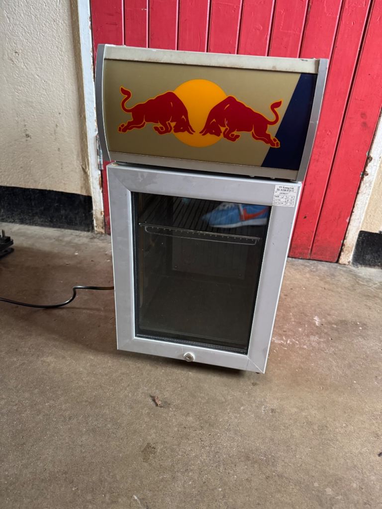 Red bull mini fridge 