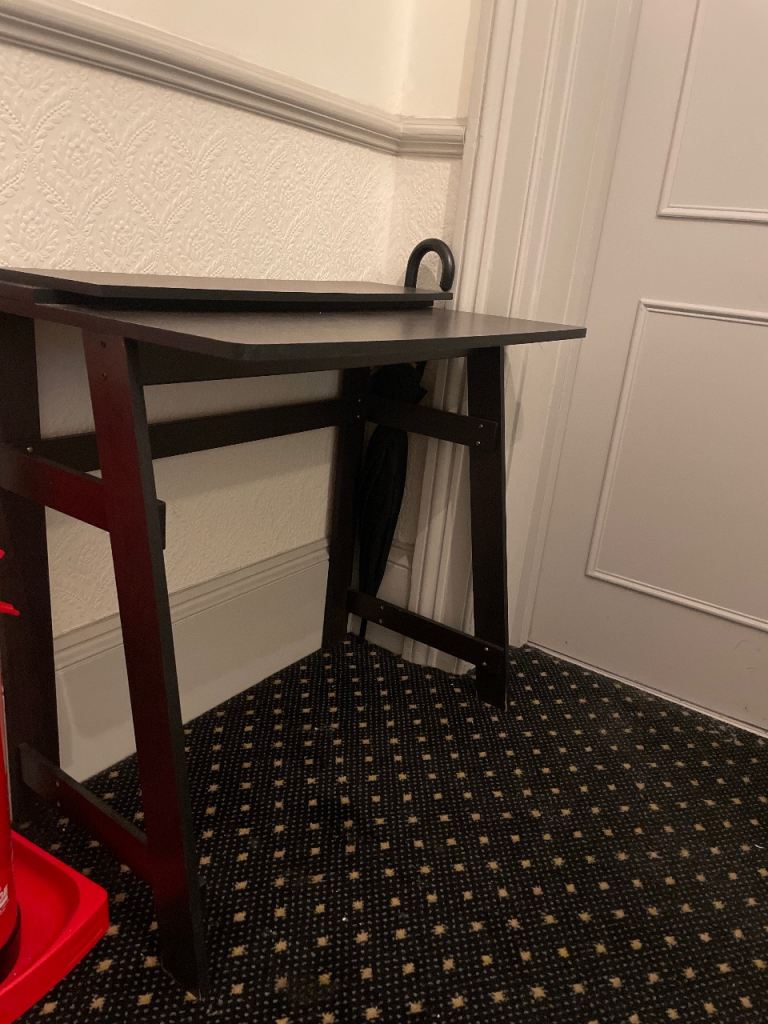 Home office small desk black
