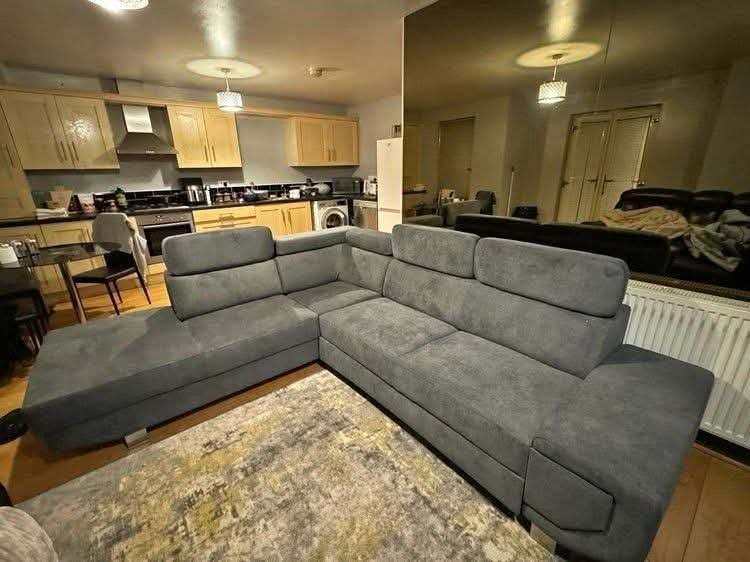 Brand New Arctic L Shape Corner Sofa Bed with Storage For Sale