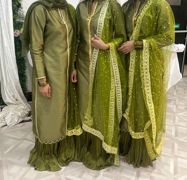 Pakistani wedding kameez and skirt 