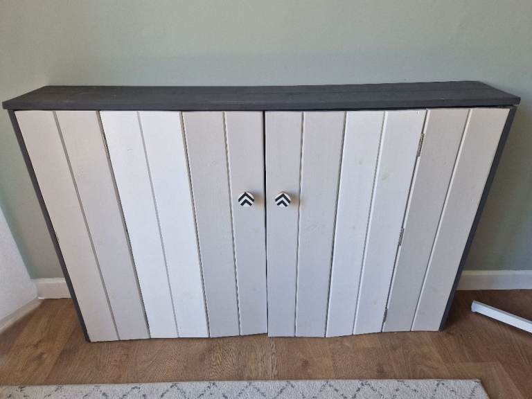 Bespoke Wooden Radiator Cover / Storage With Folding Doors
