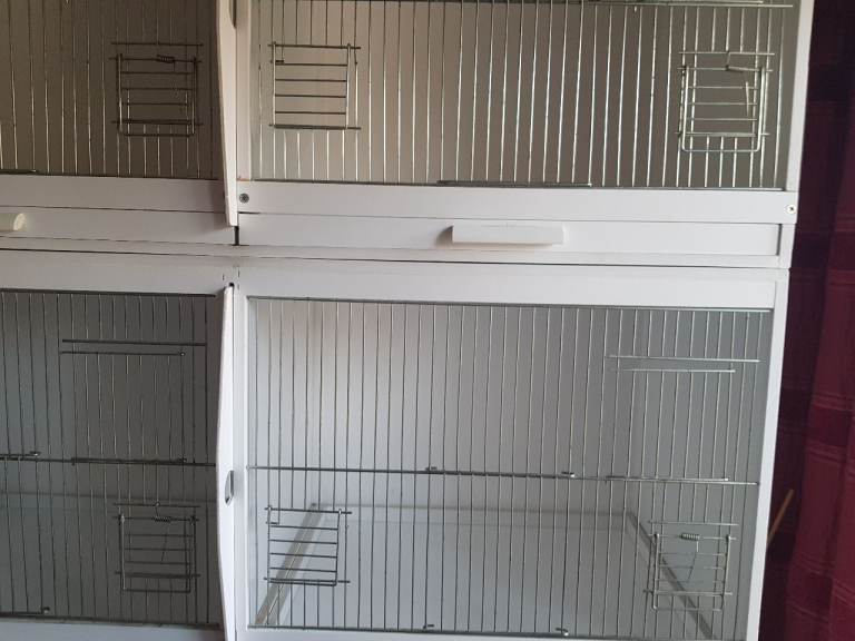 Canaries & finches double breeding cages upvc Plastic 