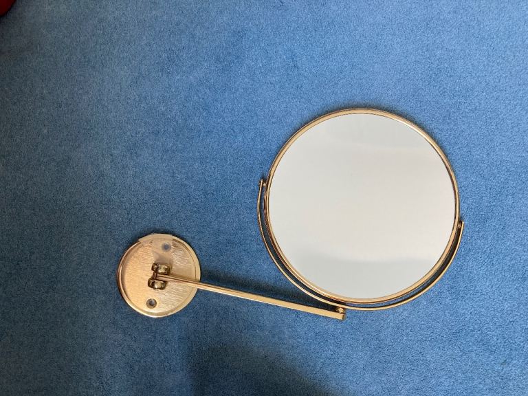 Gilt reversible bathroom gents mirror