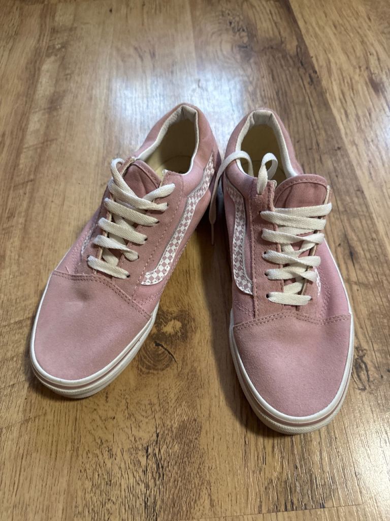 Vans Old Skool Pink Suede Trainers – Good Condition