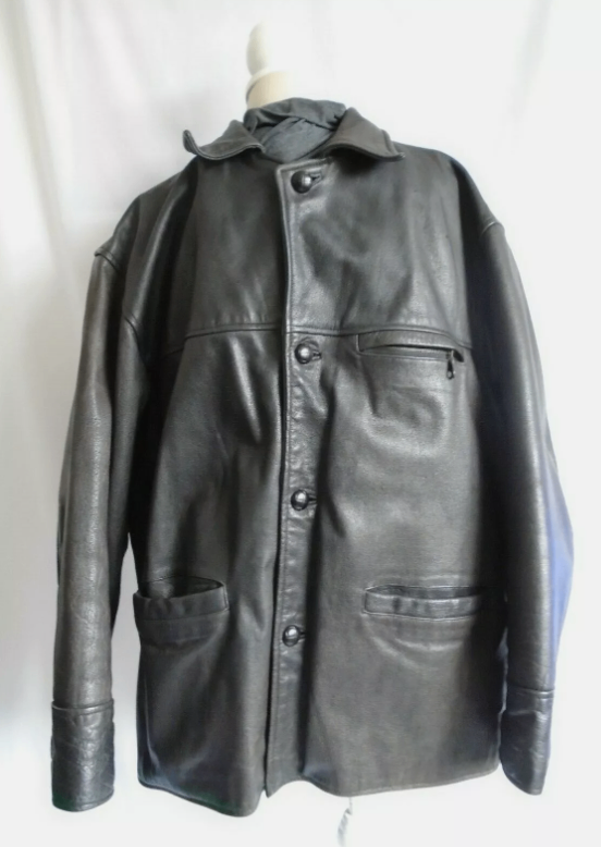 Vintage Mens R.I. Clothing Company Brown Leather Jacket size XL