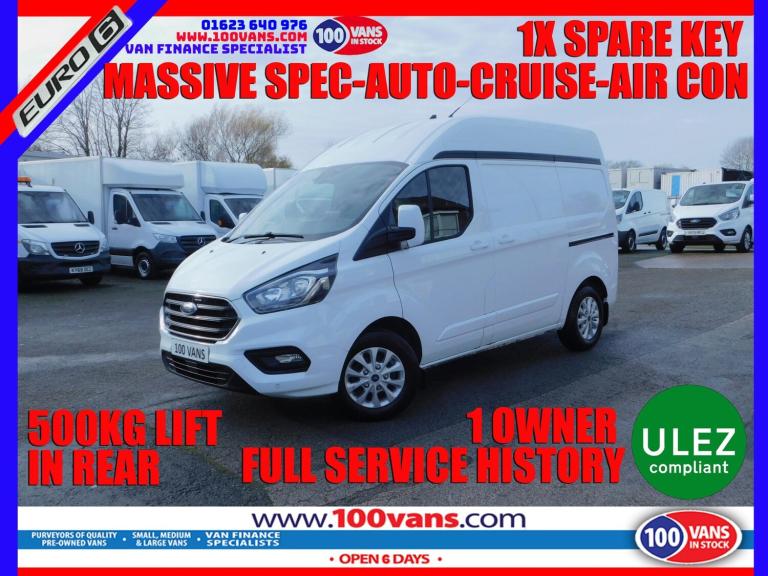  Ford Transit Custom 2.0 300 EcoBlue Limited Auto L1 H2 Euro 6 5dr Diesel Automatic