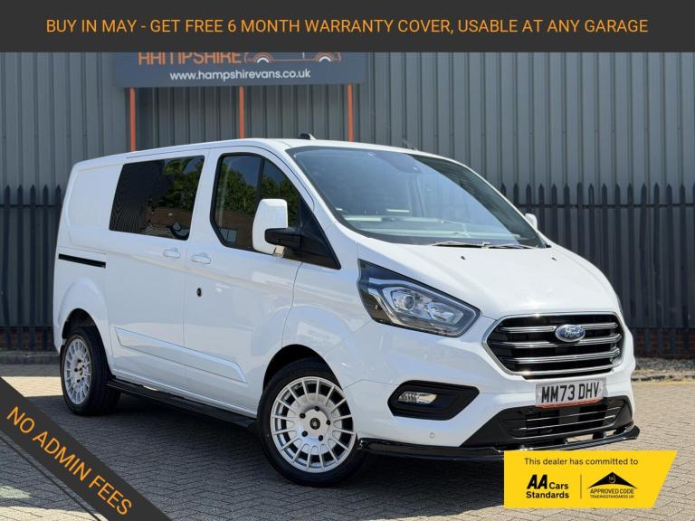 2023 Ford Transit Custom 2.0 300 EcoBlue Limited Crew Van Double Cab 5dr Diesel Manual L1 H1 Euro...