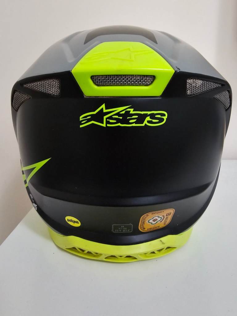Alpinestars Supertech S-M8 Radium Black Grey Yellow Motocross 