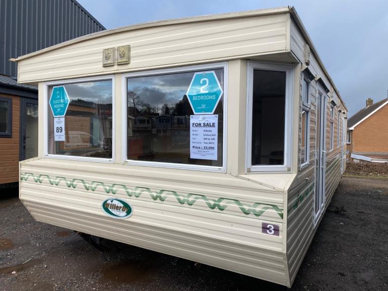 2 Bed Willerby Static Caravan - Electric Heaters - Offsite Sale for Own Land