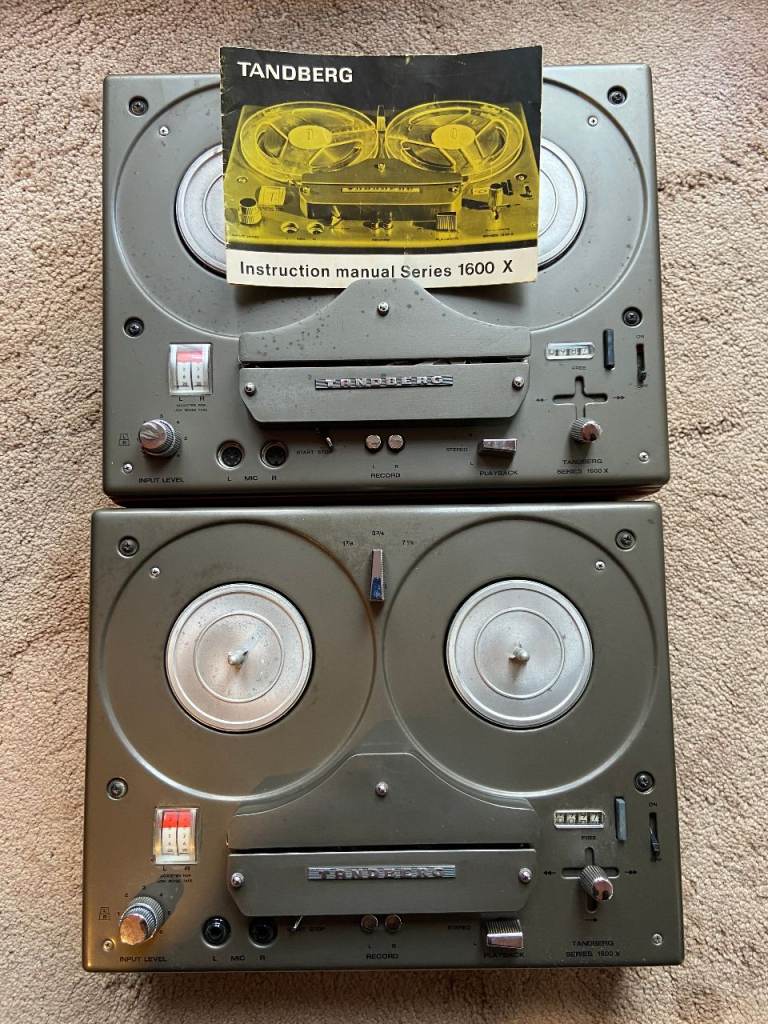 Tandberg 1600 series 4 track reel to reel tape recorders