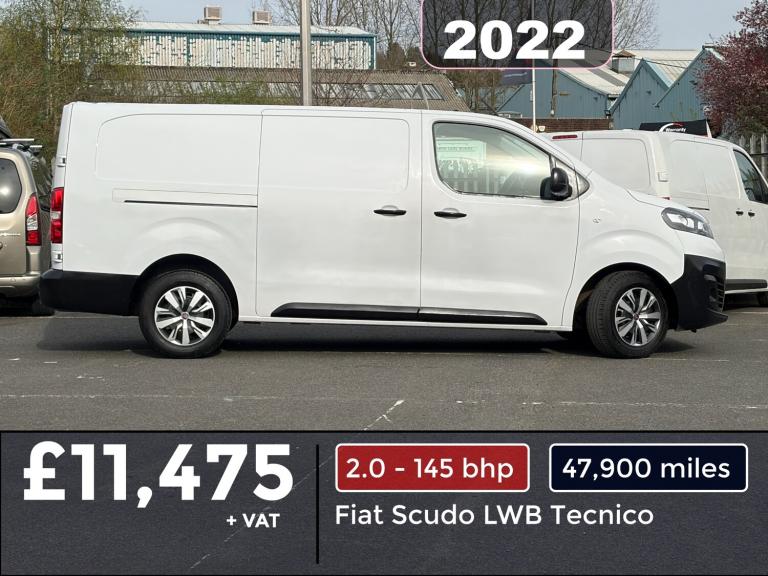 2022 Fiat Scudo 2.0 MultiJet 145 Tecnico Van PANEL VAN Diesel Manual