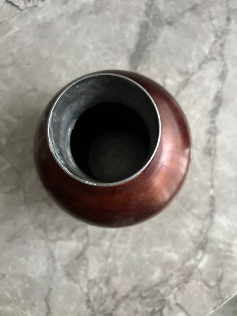 Vintage Chinese Metal Tea Tin