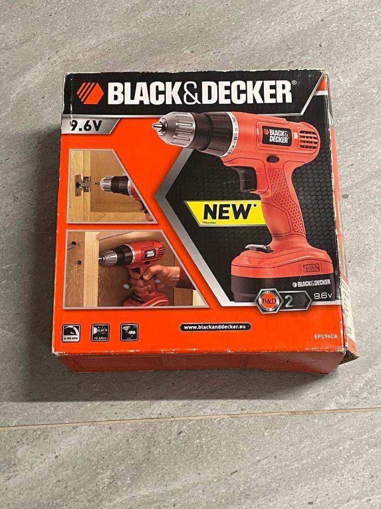 Black & Decker 9.6V Cordless Drill – Unused in Box