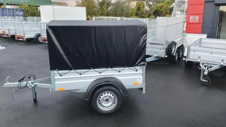 BRAND NEW 5ft x 4ft SINGLE AXLE 80CM FRAME & COVER CAMPING TRAILER 750KG