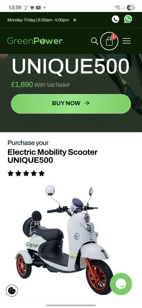 Unique 500 mobility scooter 