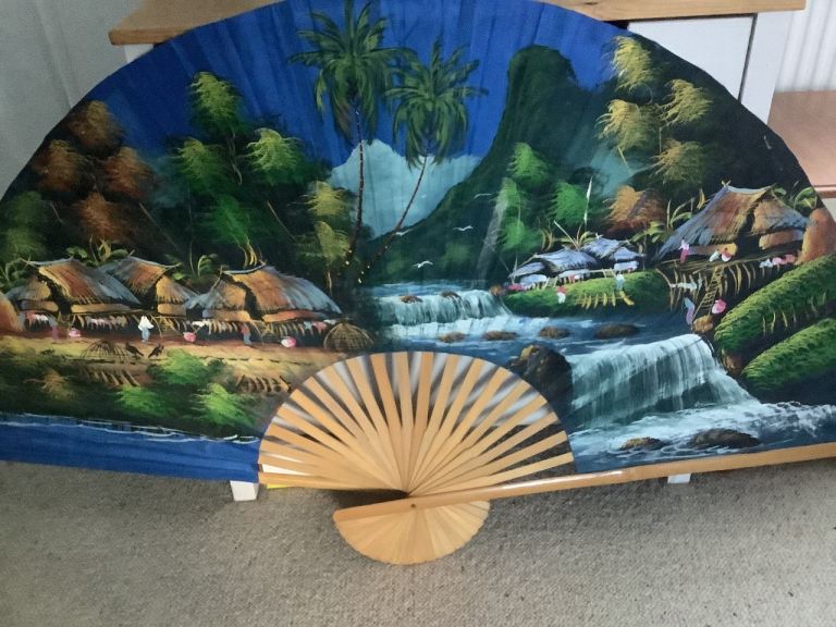 LOVELY LARGE DECORATIVE WALL FAN
