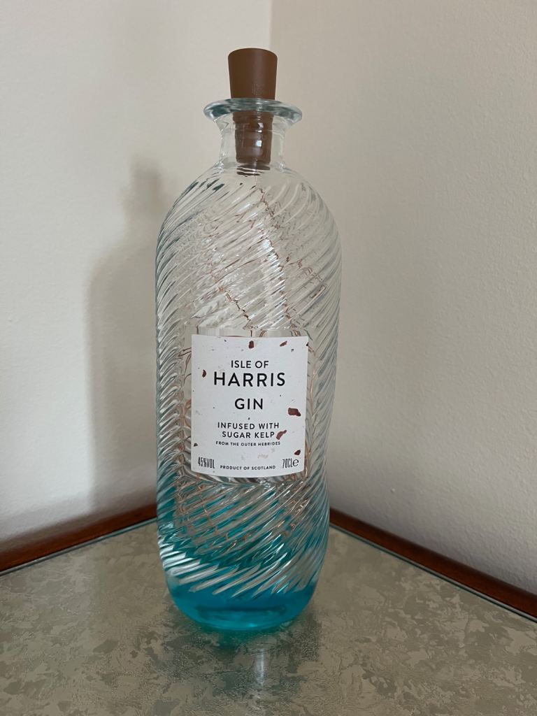 Harris Gin Bottle (Empty) with String Lights