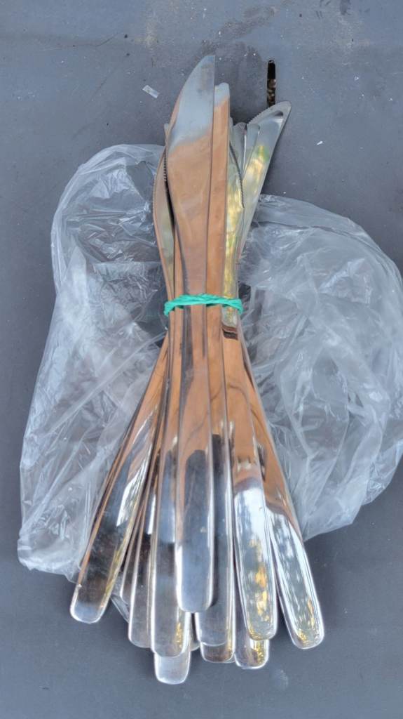 Bundle of Used Metal Knives for Kitchen or Craft