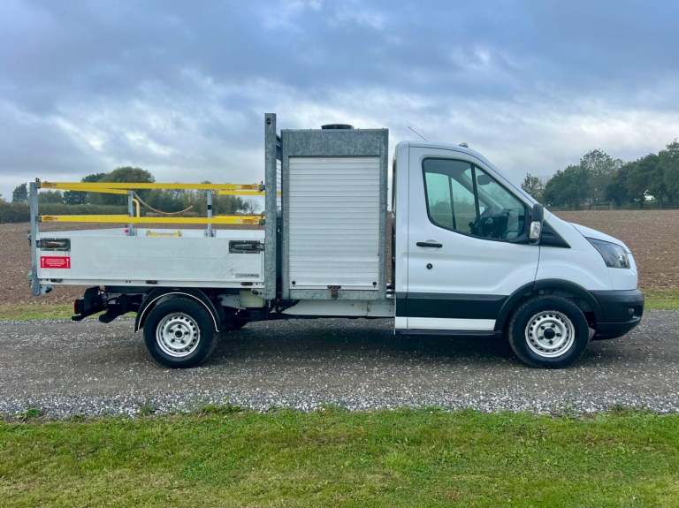 FORD TRANSIT 2.0 350 EcoBlue DROPSIDE TIPPER WITH TOOL STORAGE White Manual Die
