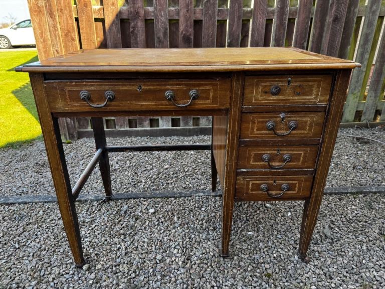 Edwardian Mahogany Antique Writing Desk