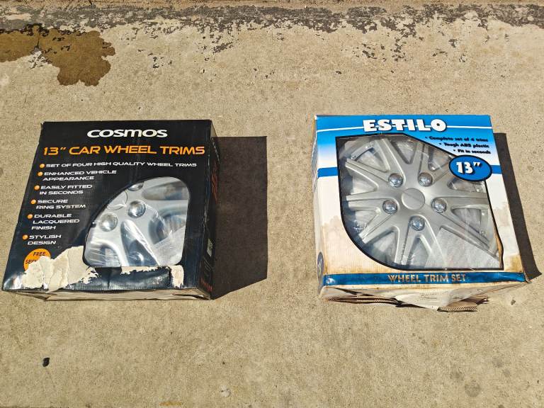 13" trims - Car Trailer Trims £5 each 