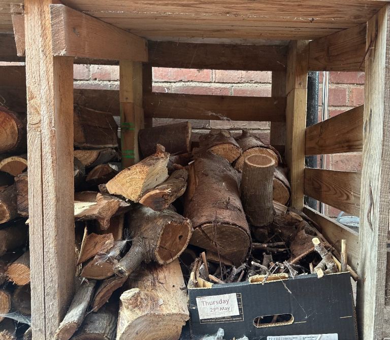 Logs and Kindling plus small log store