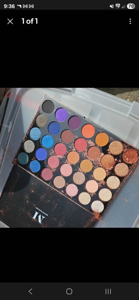 20 x Morphe Palette 35m and 35v, makeup Eyeshadow, bulk bundle, car boot sale, bargain 