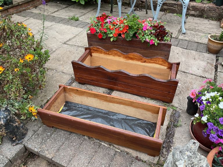 Wooden planters