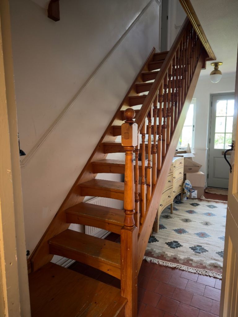 Pine open staircase FOR COLLECTION ONLY