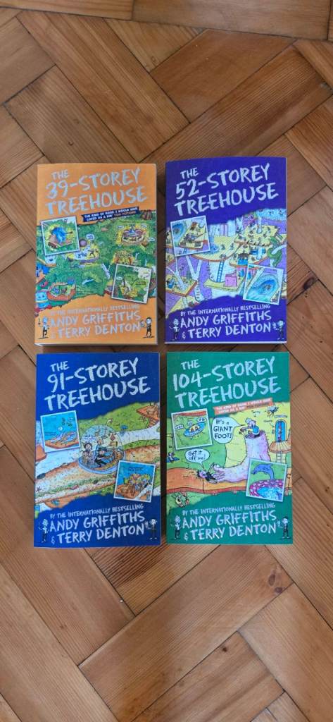 Andy Griffiths Treehouse Series Books 4 Book Set