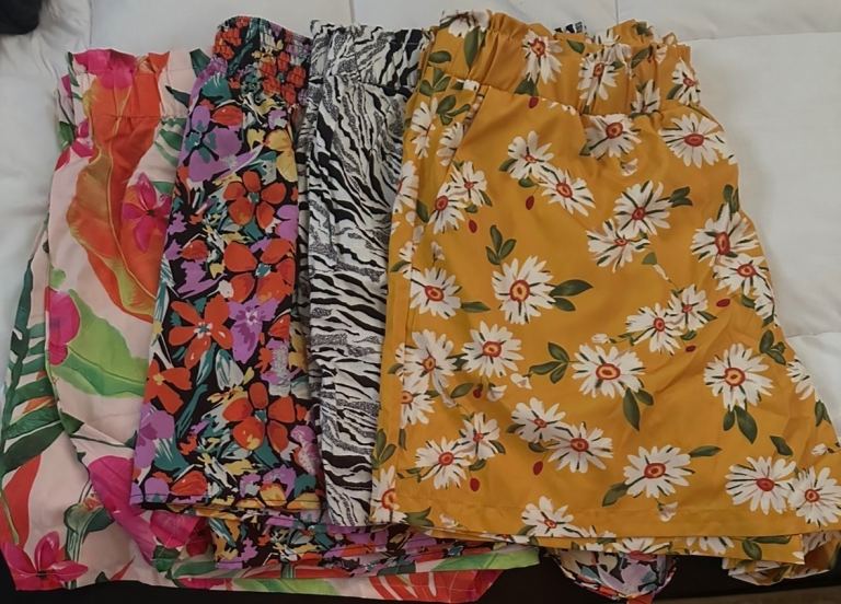 4 x brand new ladies summer shorts 3XL