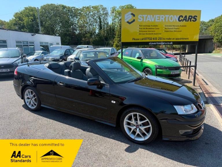 2007 Saab 9-3 T AERO 210 BHP Black Convertible