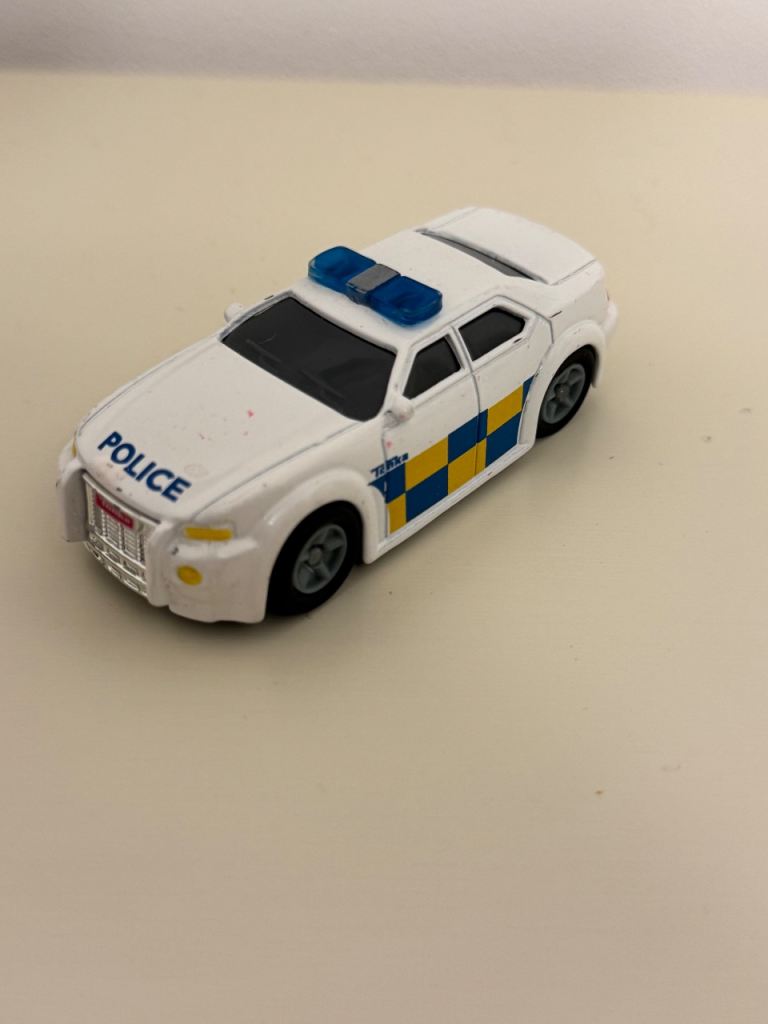 Vintage Tonka Hasbro Diecast Police Car Toy