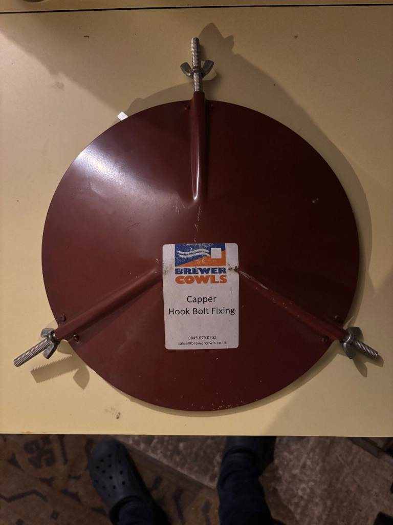 Brewer Cowls' round hook bolt fix chimney capper £15