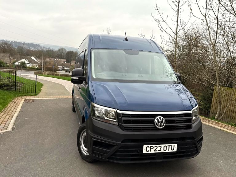No Vat 2023 19k Miles Vw Volkswagen Crafter Trendline Hpi Clear LWB Blue Van 