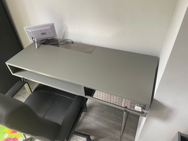 ADRIANA GREY DESK DRESSING TABLE  WITH DRAWER BRAND NEW