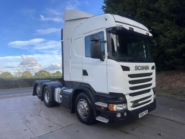 2014 64 Scania R450 E6 6x2 rear lift tractor unit 3 line hydraulics air con 
