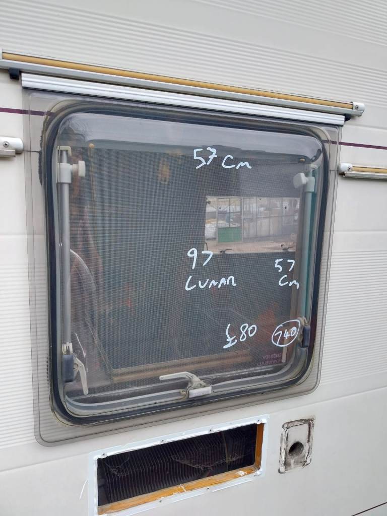 97 lunar caravan kitchen window 