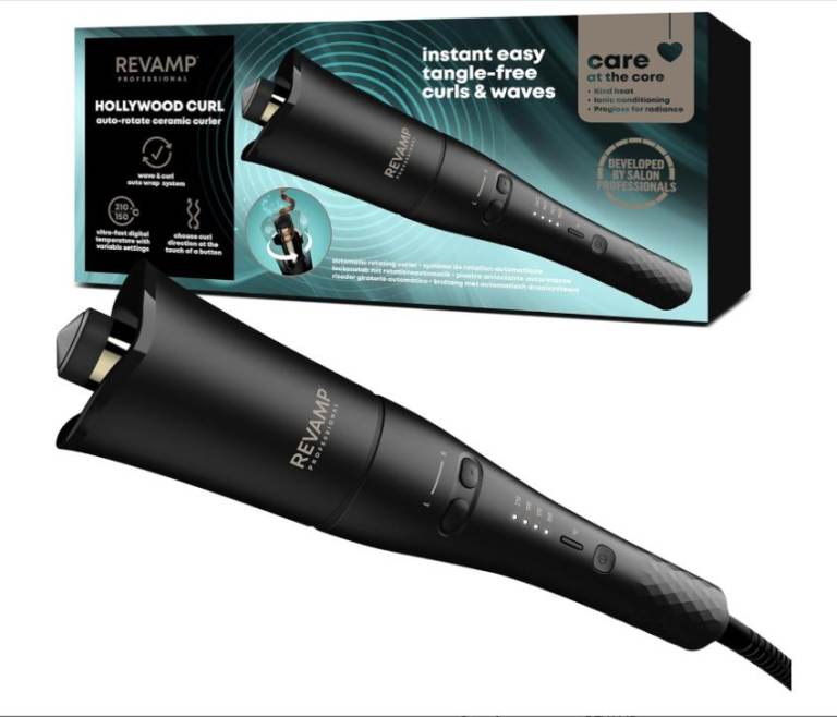 Revamp Professional Hollywood Curl Auto-Rotate Ceramic Curler . MS.780