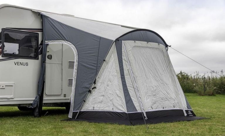 Caravan awning. 