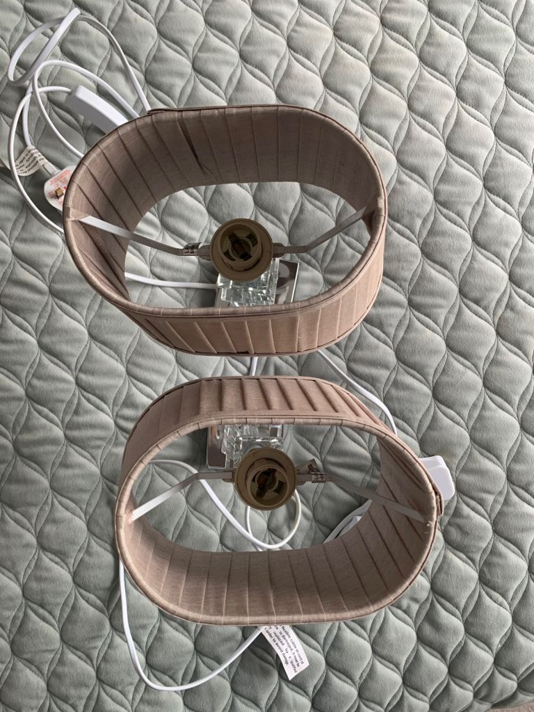 2 x Bedside / table lamps