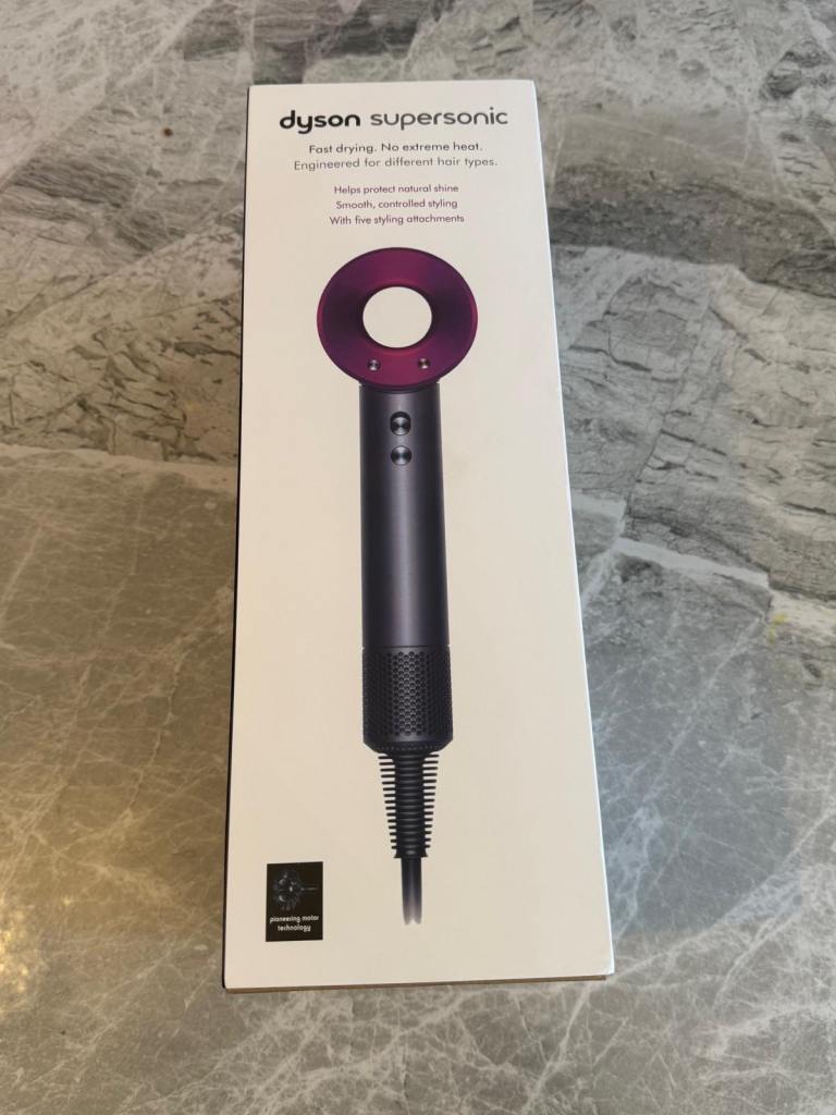 Dyson Supersonic Hair Dryer – Pink/Fuchsia, Brand New