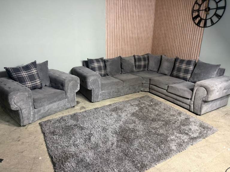 Verona corner sofa & matching chair 