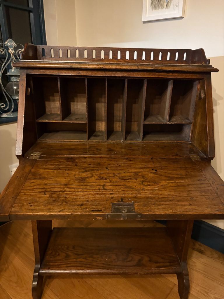 Antique wooden bureau/desk