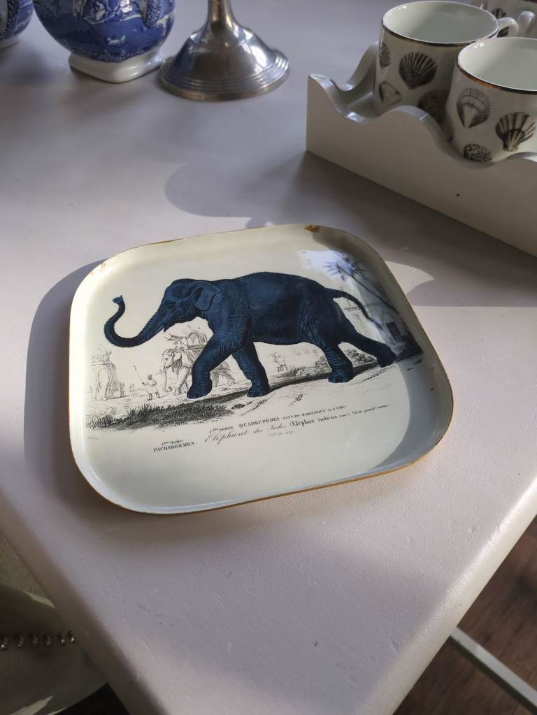 Indian elephant Tray for trinkets keys or ornaments 