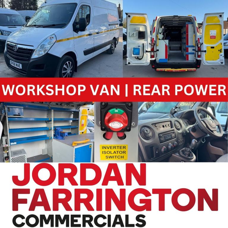 2018 VAUXHALL MOVANO L2 H2 UTILITY / WORKSHOP / FITTERS VAN *EX SCOTTISH POWER*