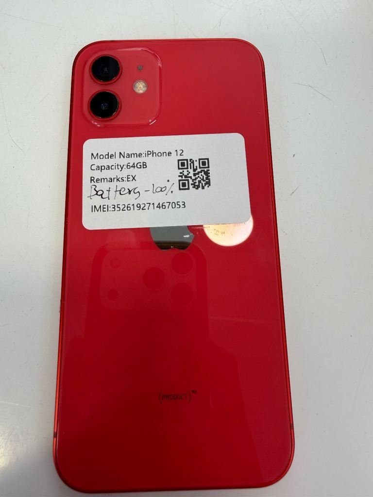 Apple iPhone 12 64GB – Red, Good Condition