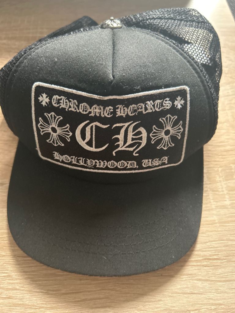 Chrome Hearts Trucker Hat – Black, Good Condition