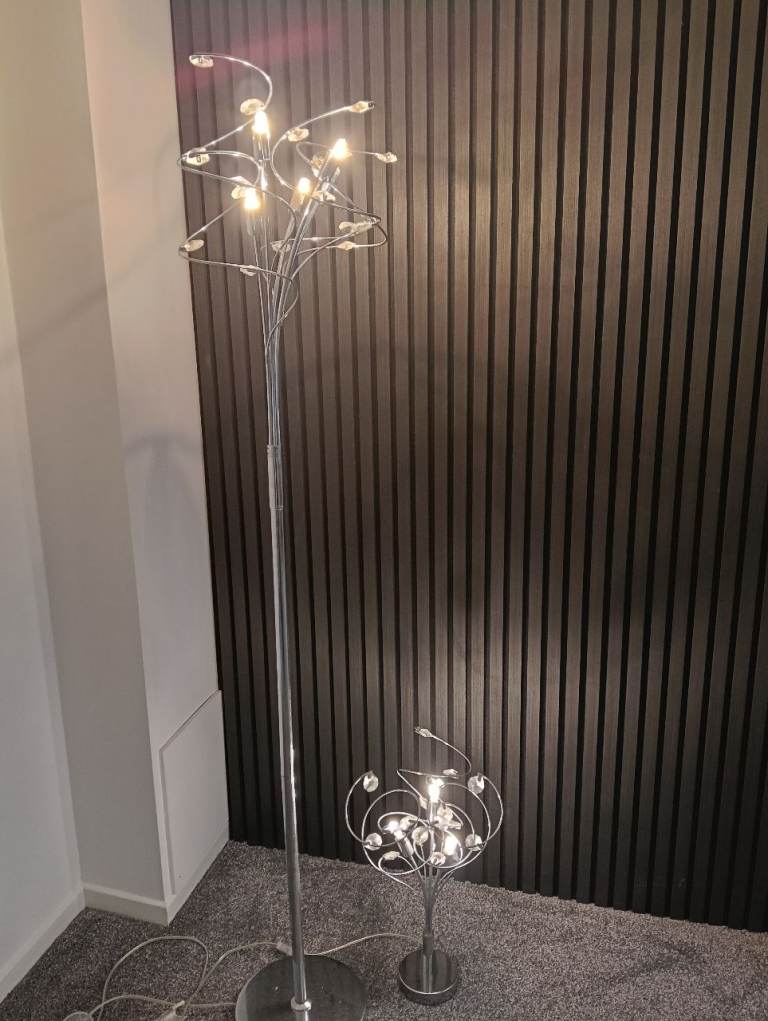 MATCHING FLOOR & TABLE LAMPS