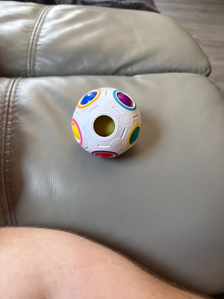 Rainbow Puzzle Ball Fidget Toy – Good Condition